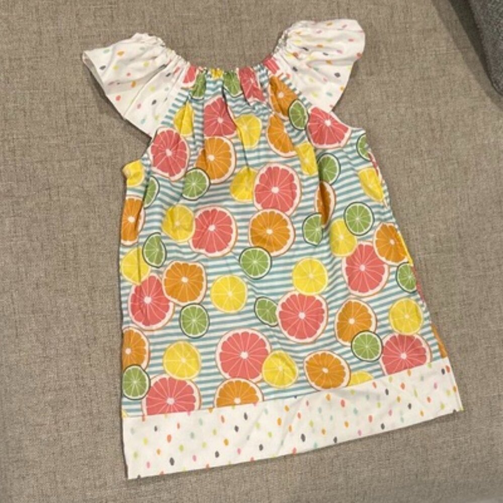 Citrus Smocked Dress